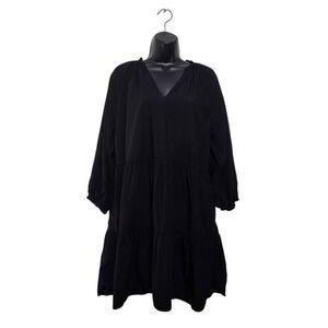 Caralyn Mirand The Drop Dress Size Medium Black Raglan Sleeve